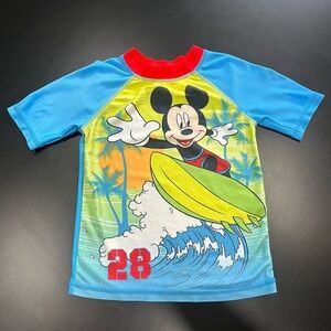 Disney Mickey Mouse Swim Shirt / Rash Guard - Toddler 3T